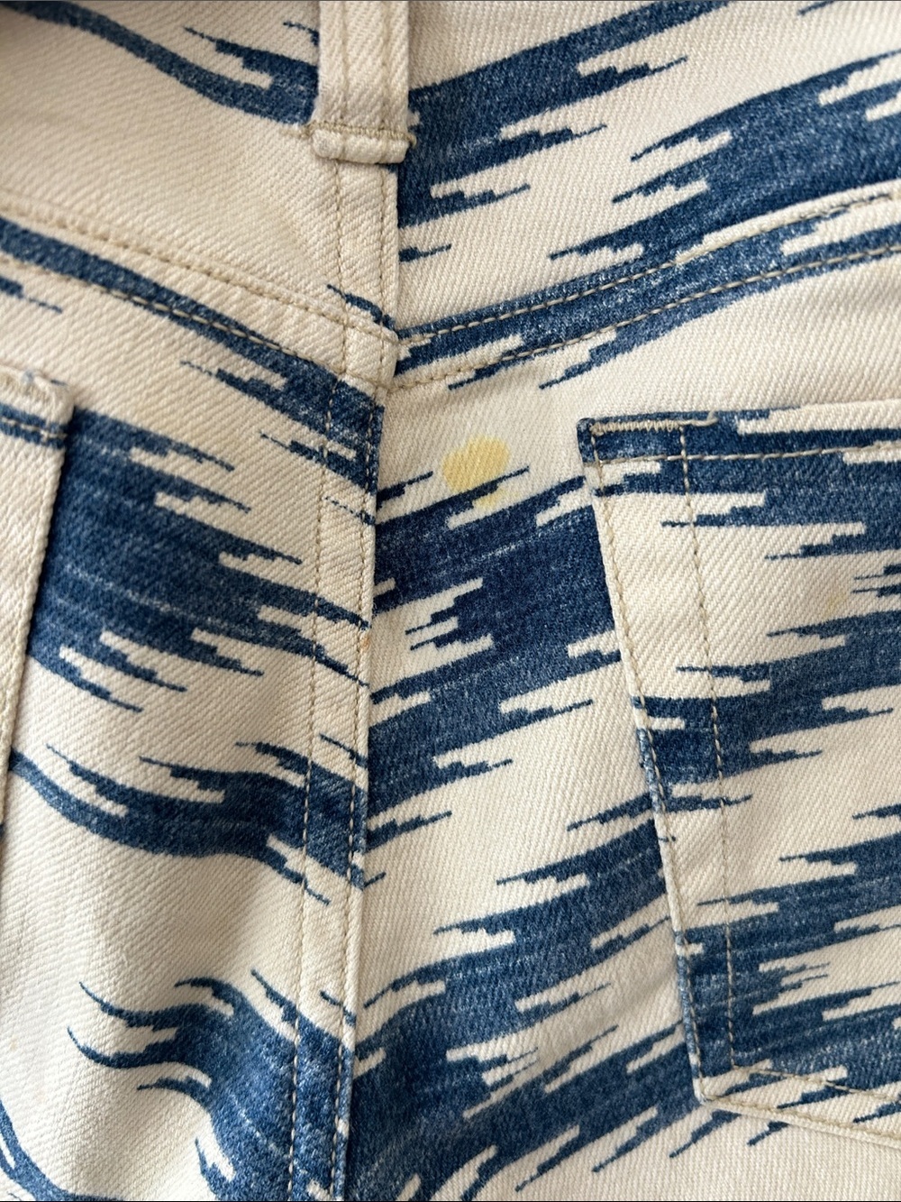 Denim & Supply Ralph Lauren Women’s Blue & Cream Patterned Slim Jeans, size 26 - Picture 5 of 5